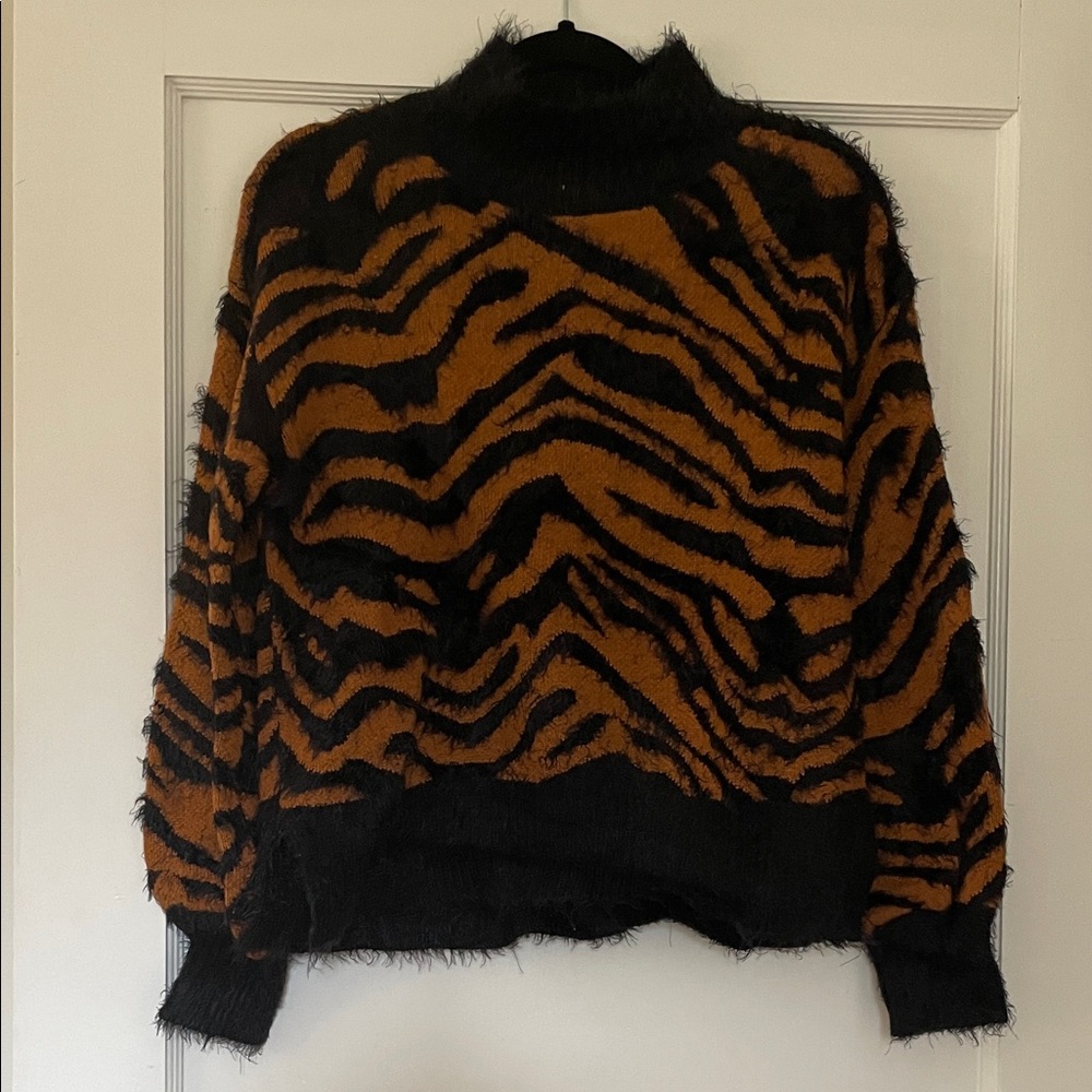 Zebra Print Sweater